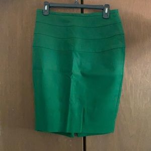 Zara green pencil skirt